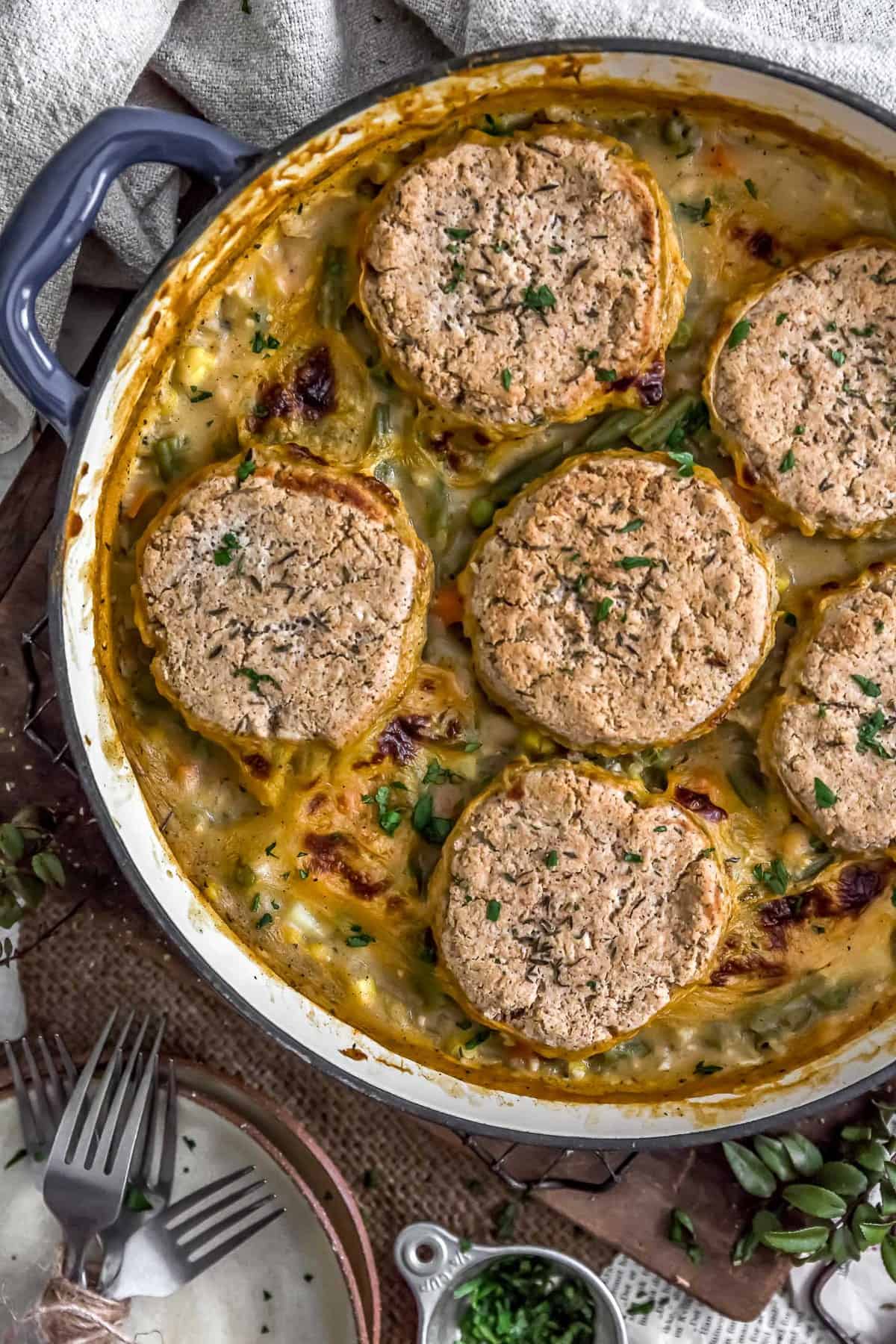 Vegan Biscuit Pot Pie Dish