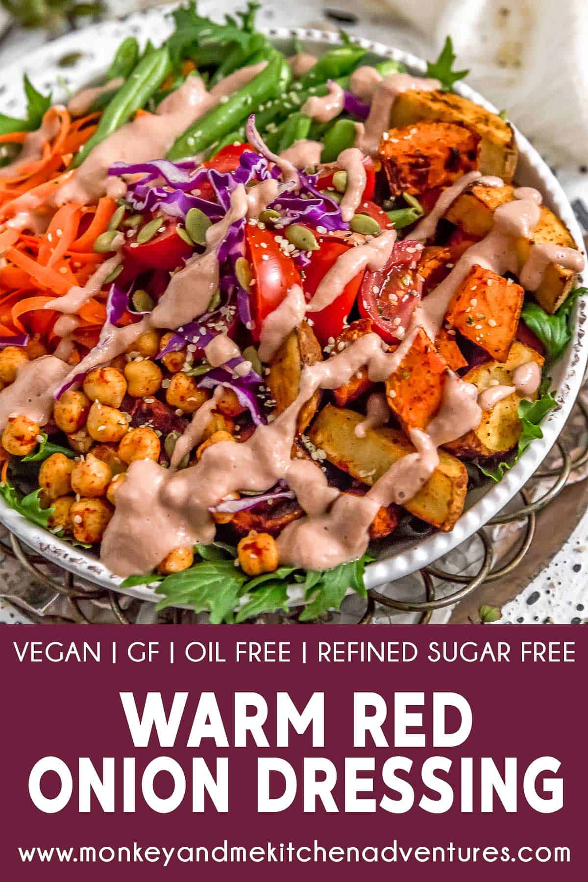Warm Red Onion Dressing with text description