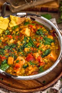 Curried Red Lentil and Sweet Potato Stew - Monkey and Me Kitchen Adventures