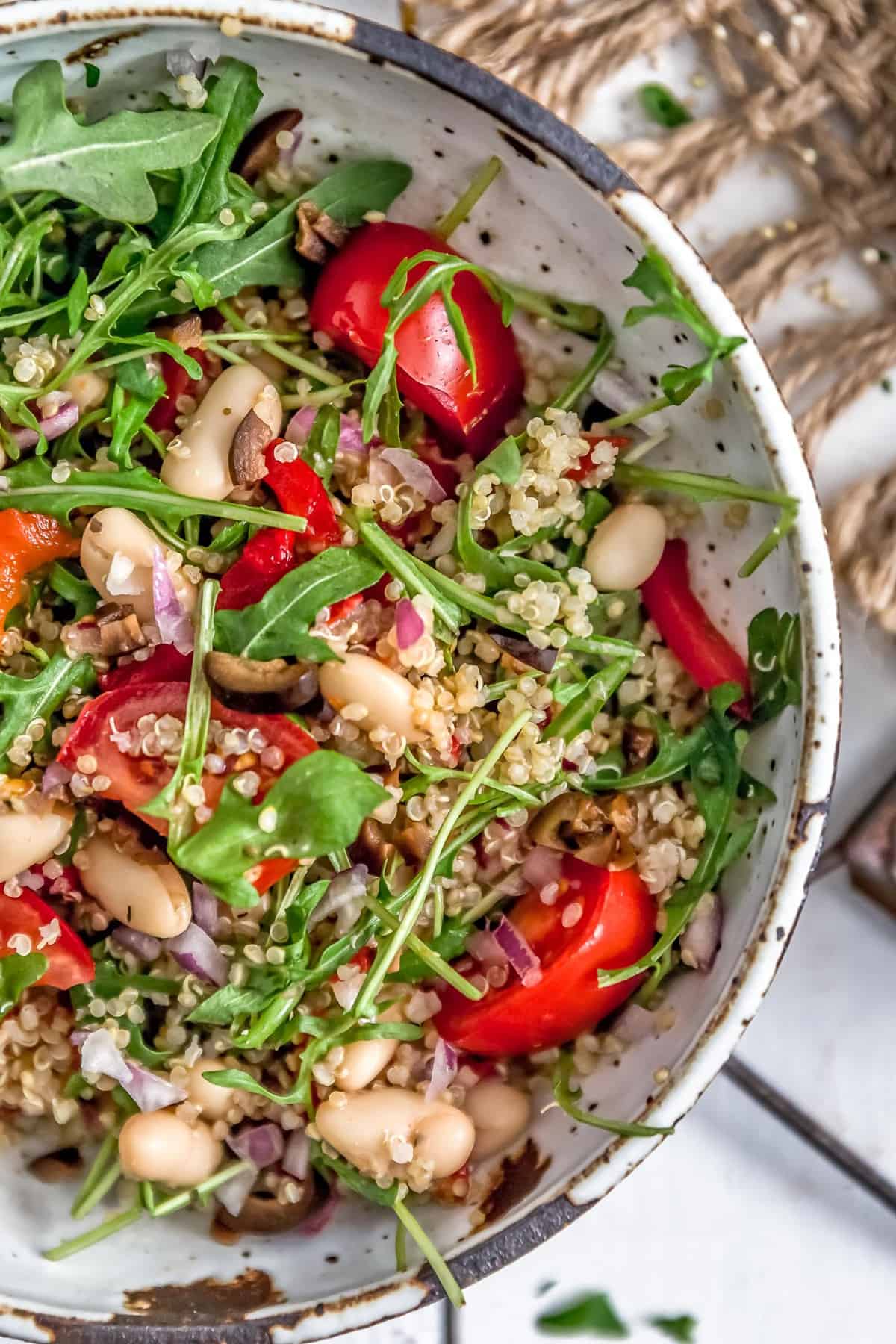 Bowl of Mediterranean Quinoa Salad