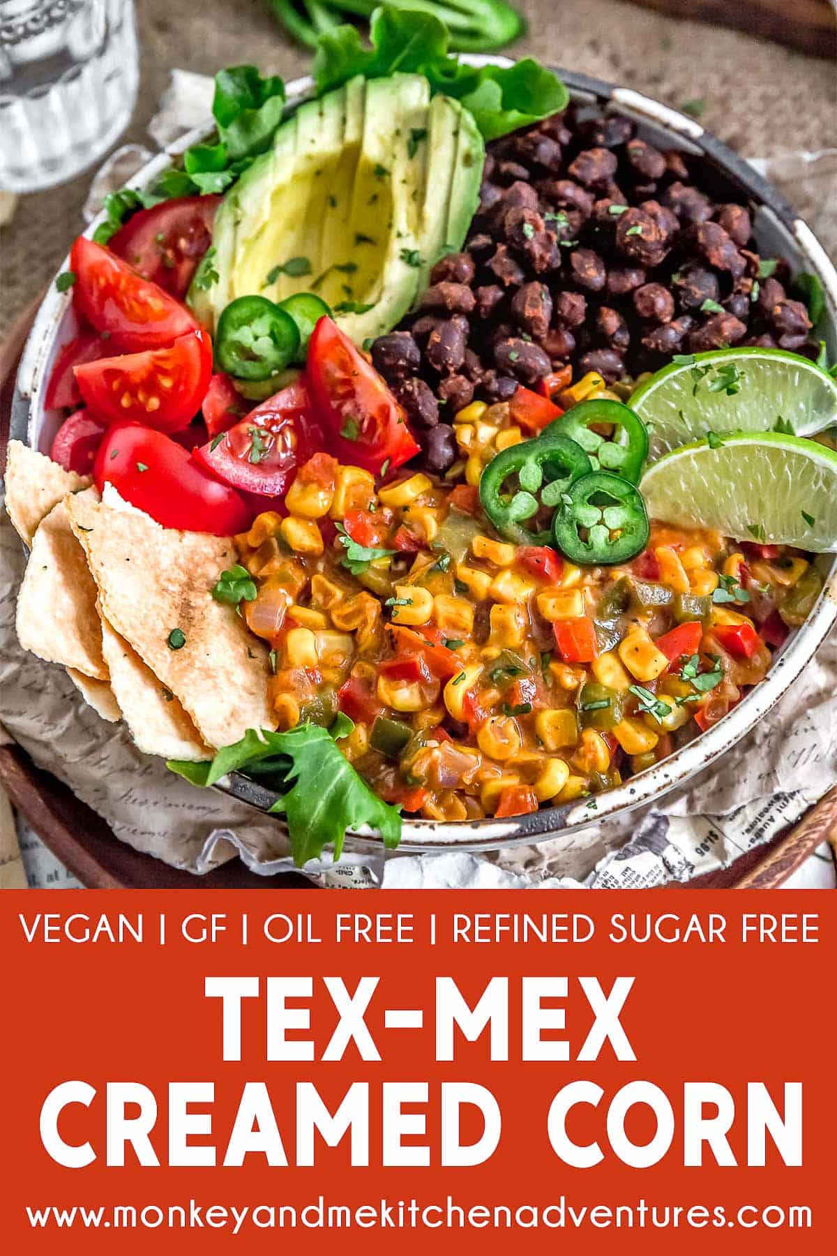 Tex-Mex Creamed Corn with text description