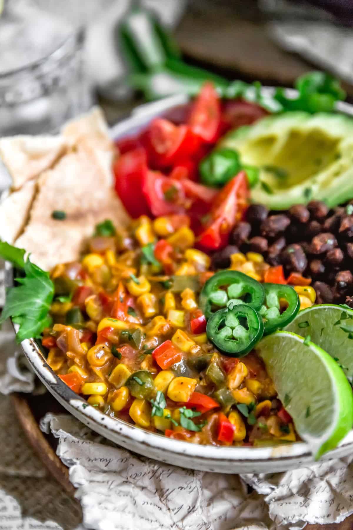 Close up of Tex-Mex Creamed Corn