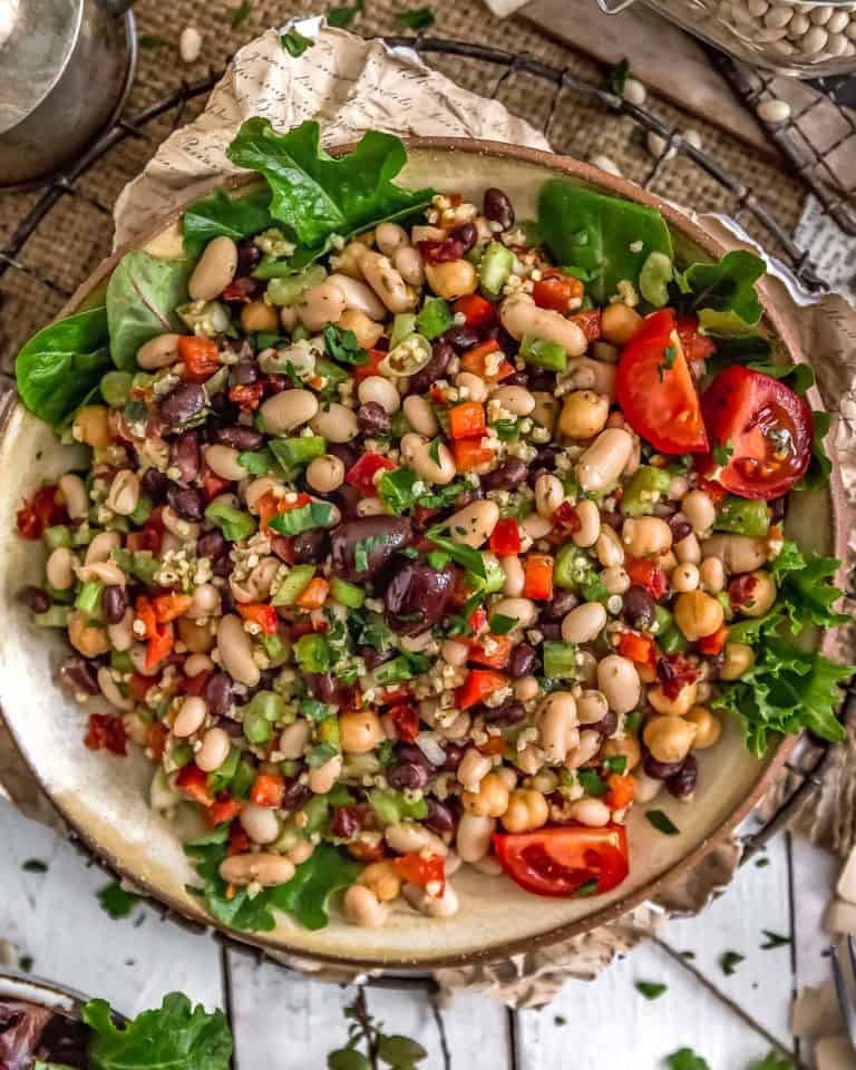 Tuscan Bean Salad - Monkey and Me Kitchen Adventures