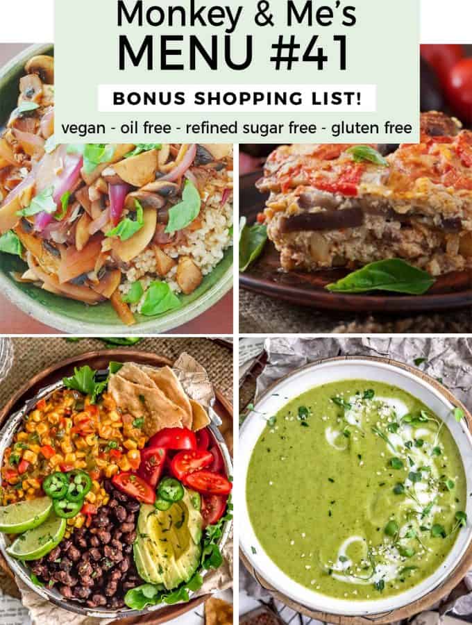 Monkey and Me's Menu 41 featuring 4 recipes