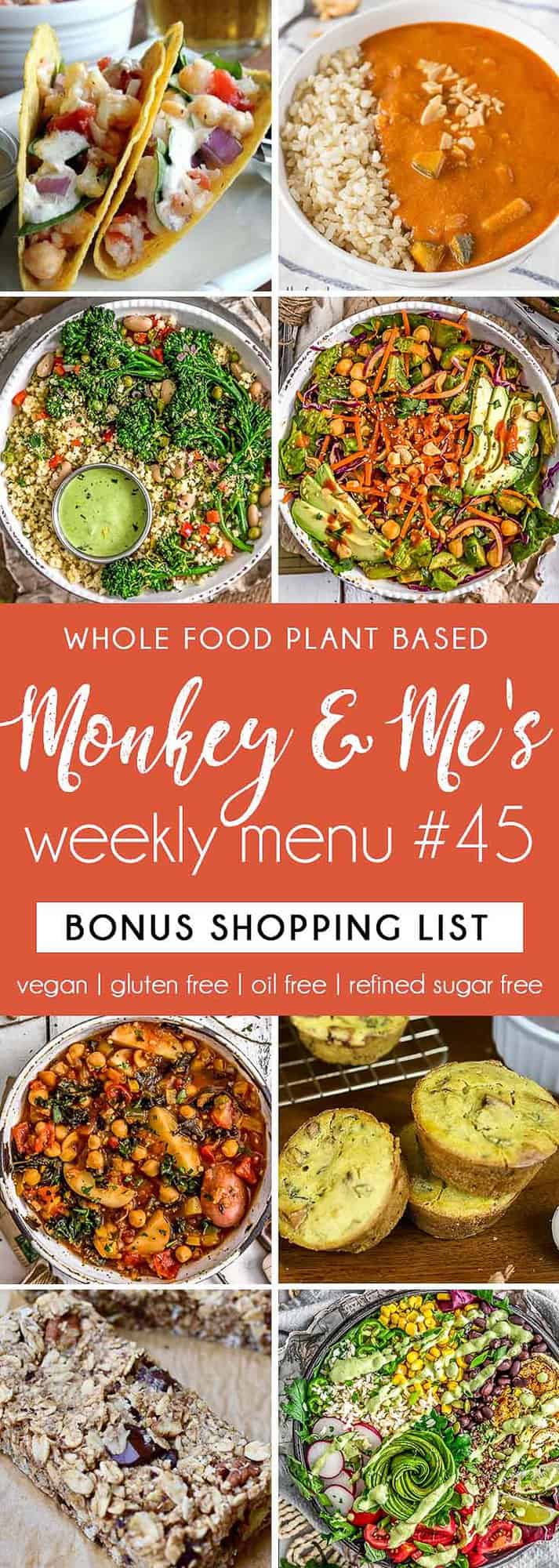 Monkey and Me's Menu 45 featuring 8 recipes