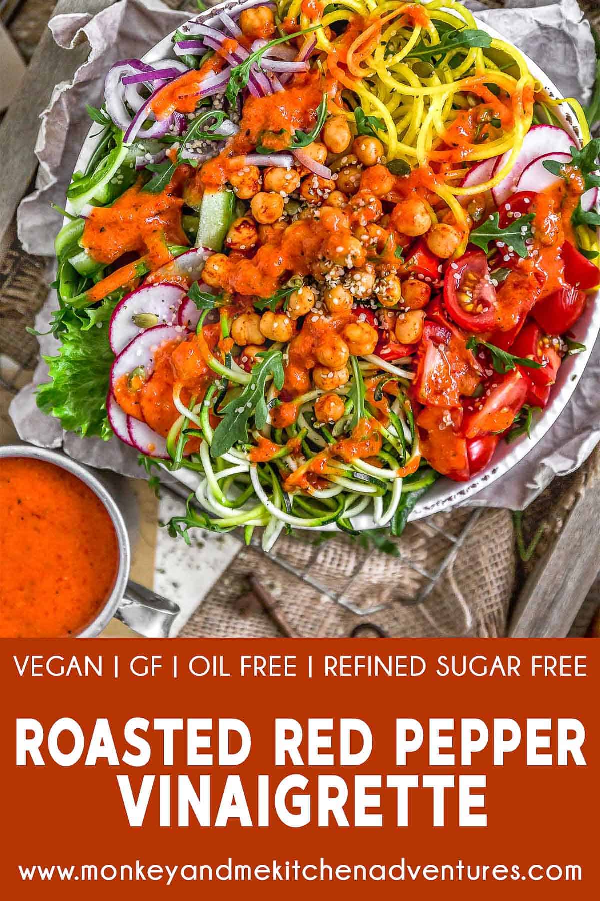 Roasted Red Pepper Vinaigrette with text description