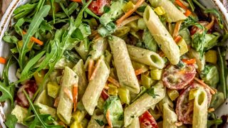 Vegan Green Goddess Pasta Salad