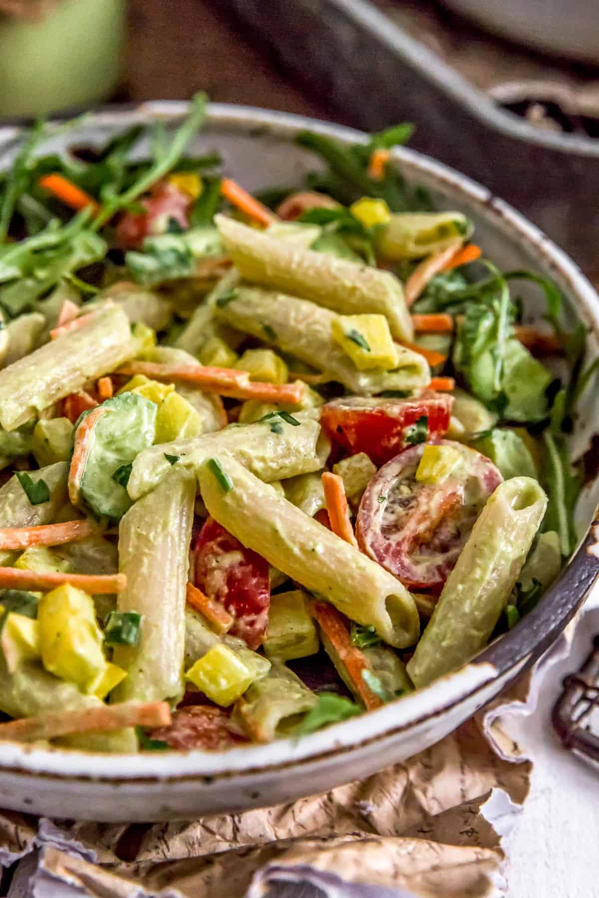 Vegan Green Goddess Pasta Salad