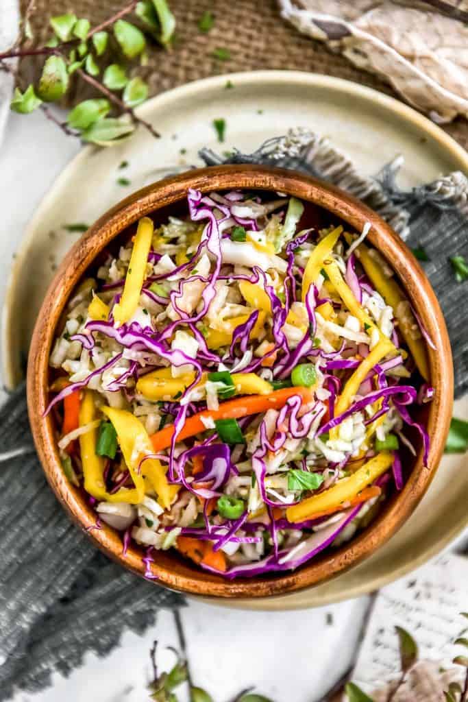 Asian Mango Slaw - Monkey and Me Kitchen Adventures