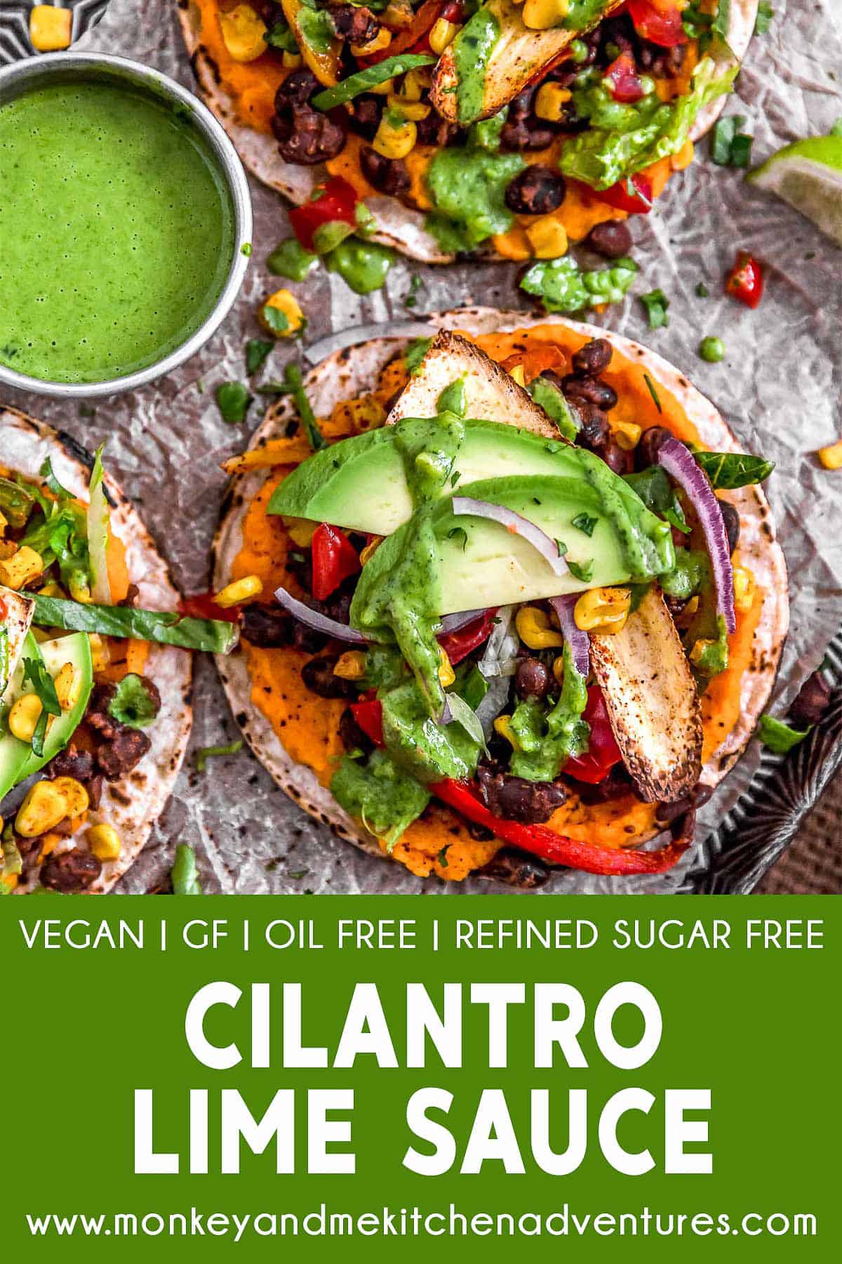 Cilantro Lime Sauce with text description