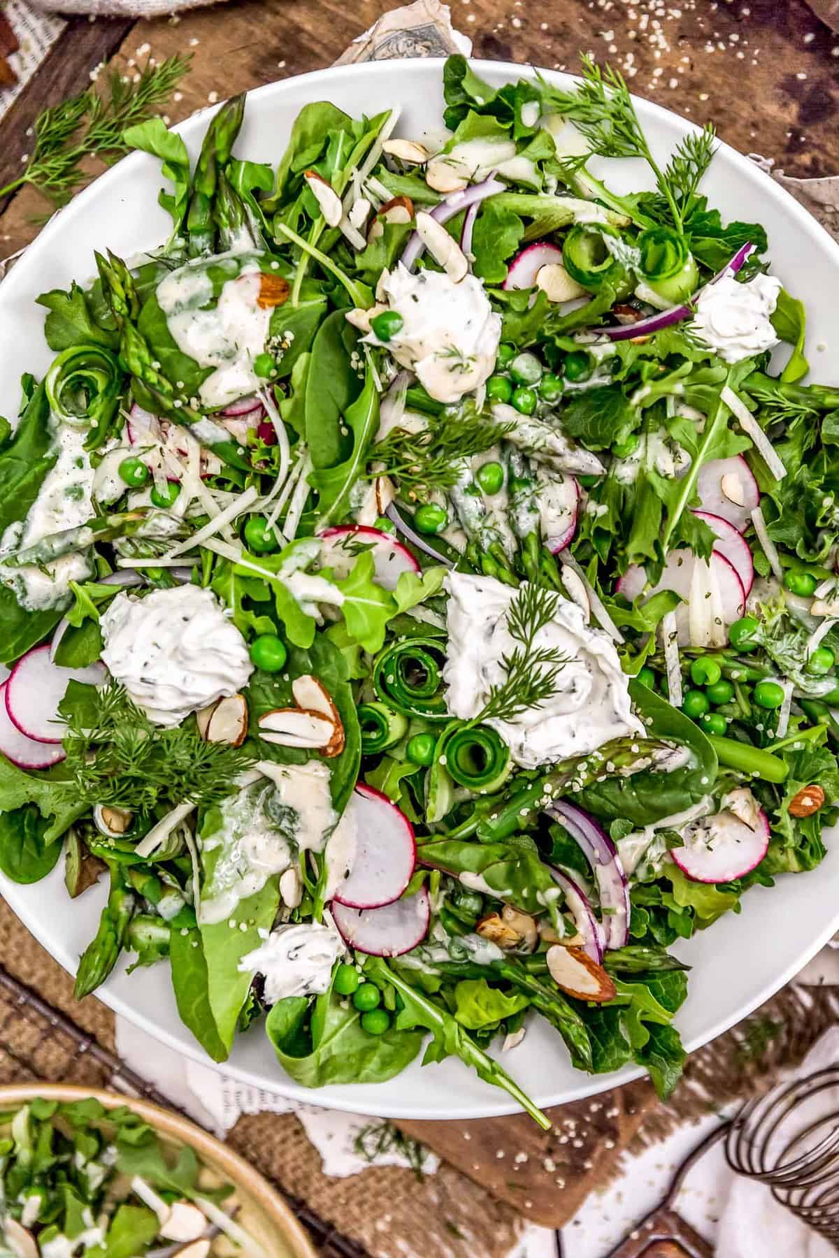 Spring Salad with Creamy Dill Dressing