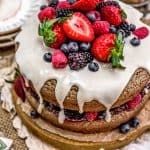 Sideview of Healthy Vegan Buckwheat Cake