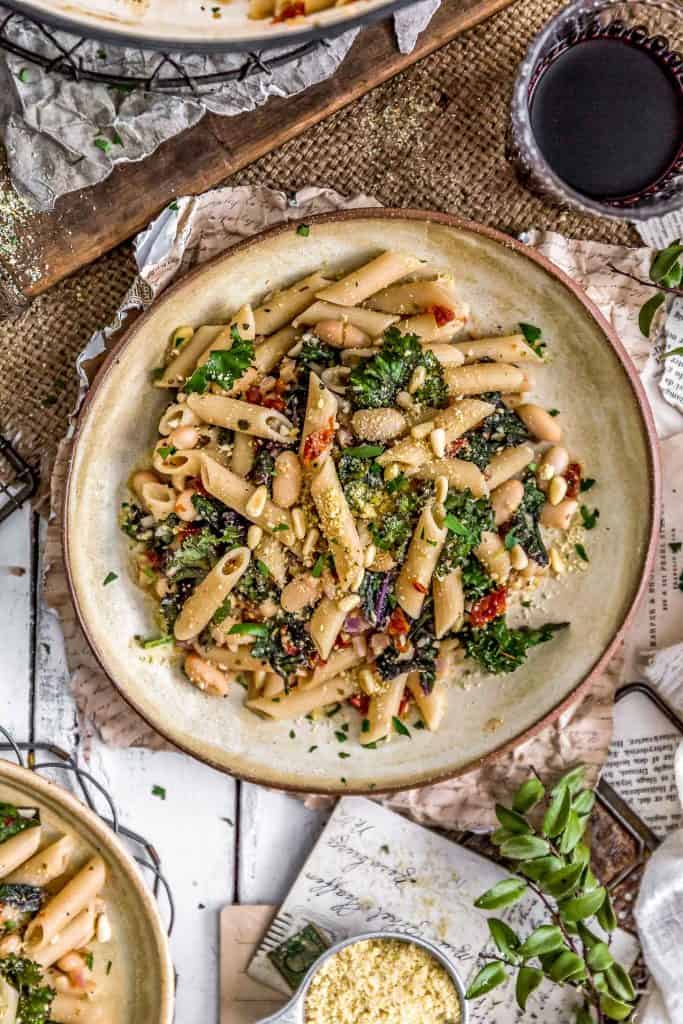 Italian Pasta and Kale - Monkey and Me Kitchen Adventures