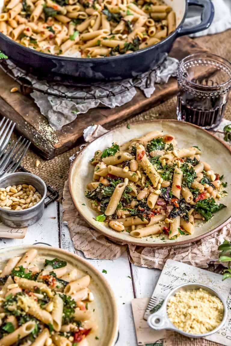 Italian Pasta and Kale - Monkey and Me Kitchen Adventures