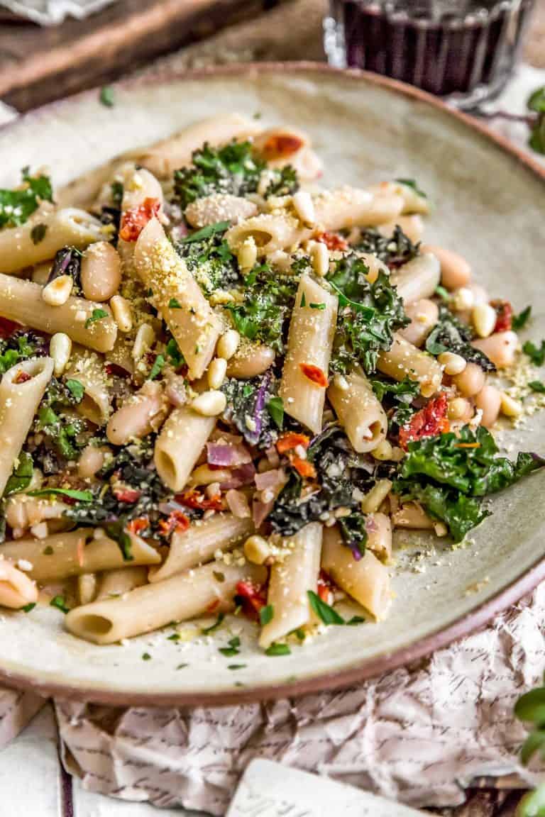 Italian Pasta and Kale - Monkey and Me Kitchen Adventures