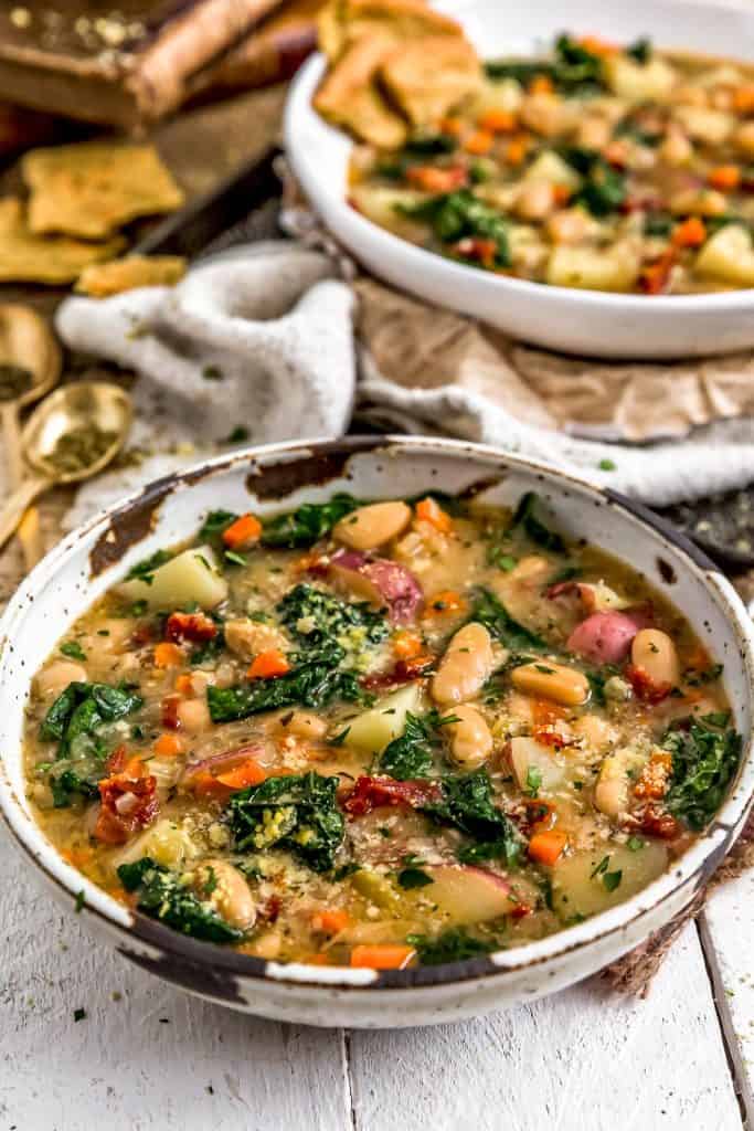 Tuscan Kale Potato Bean Soup - Monkey and Me Kitchen Adventures