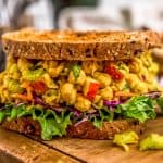 Vegan Curried Chickpea Salad Sandwich