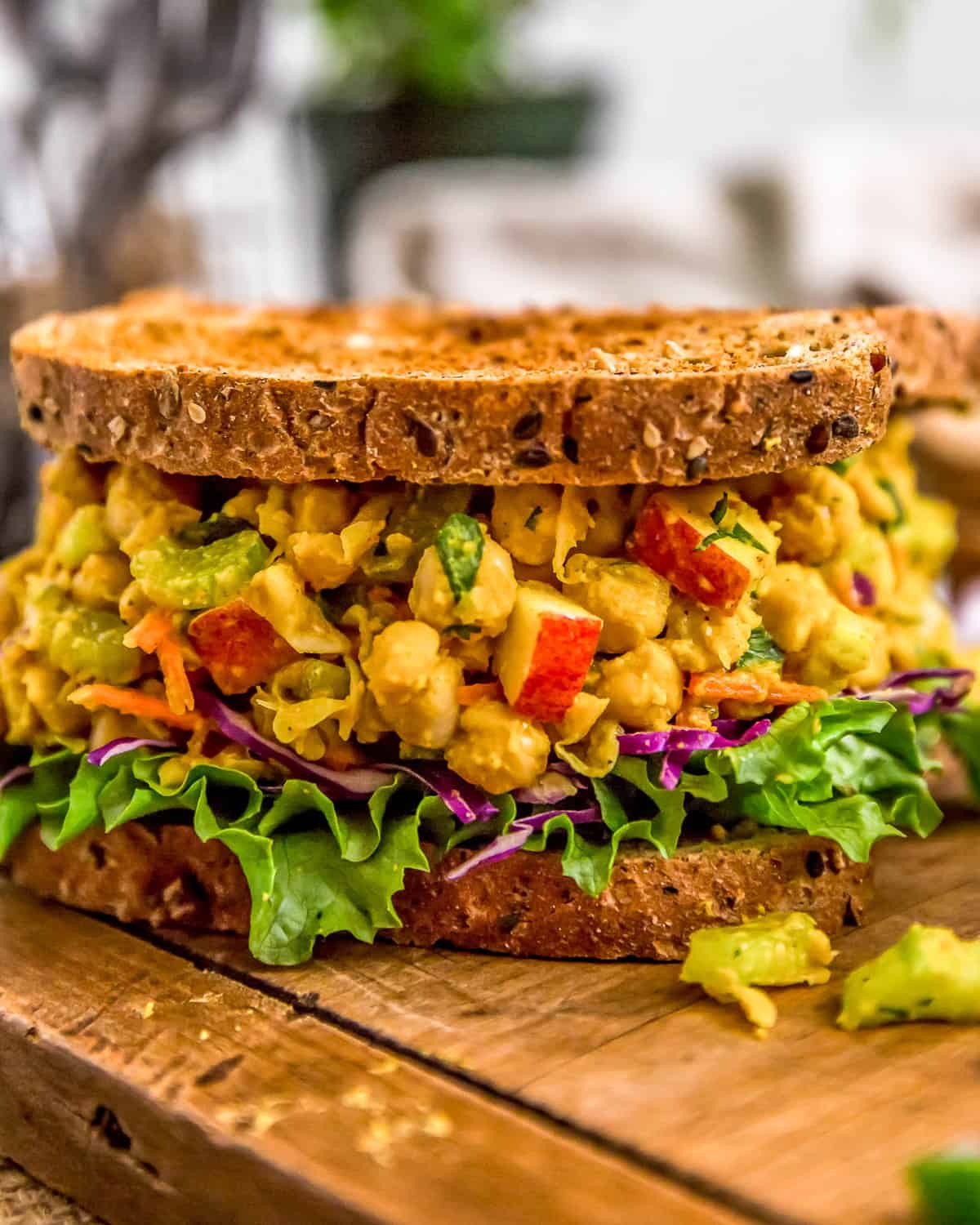 Vegan Curried Chickpea Salad Sandwich