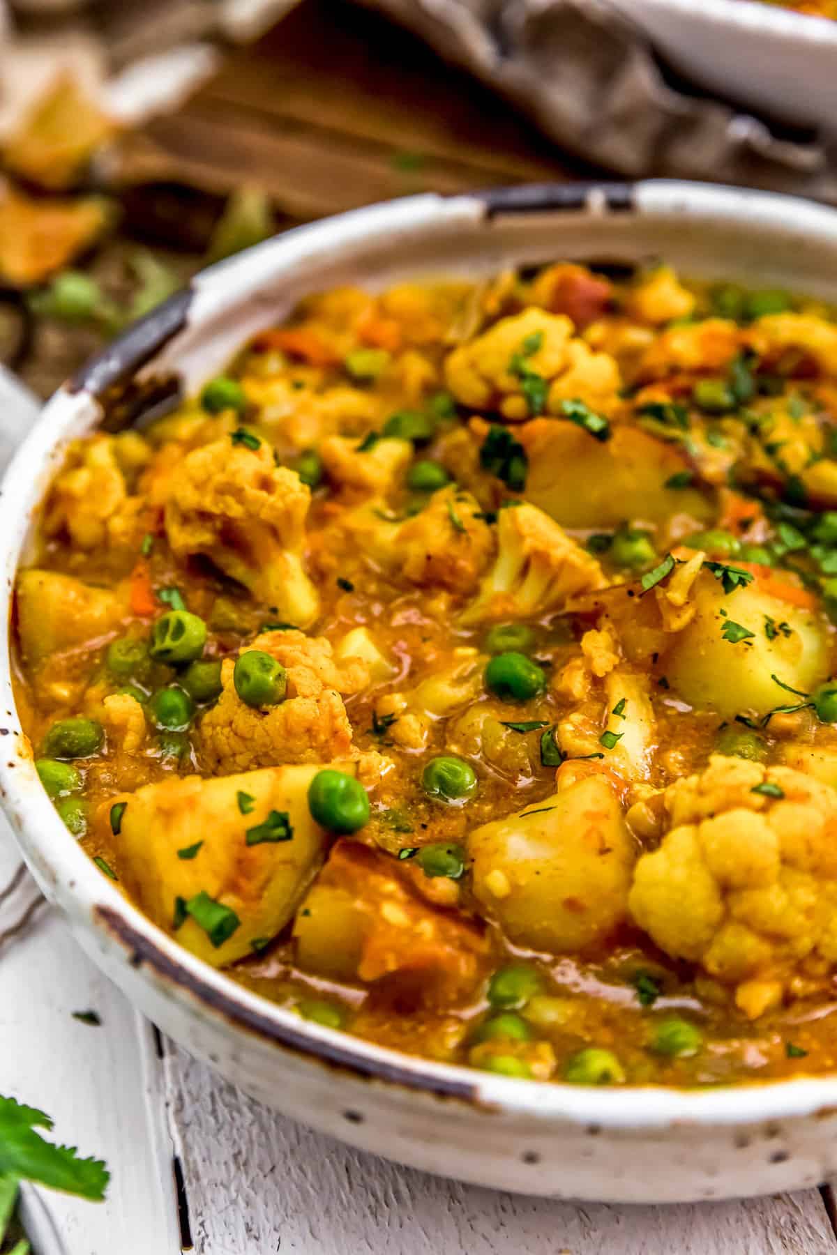 Close up of Cauliflower Potato Curry