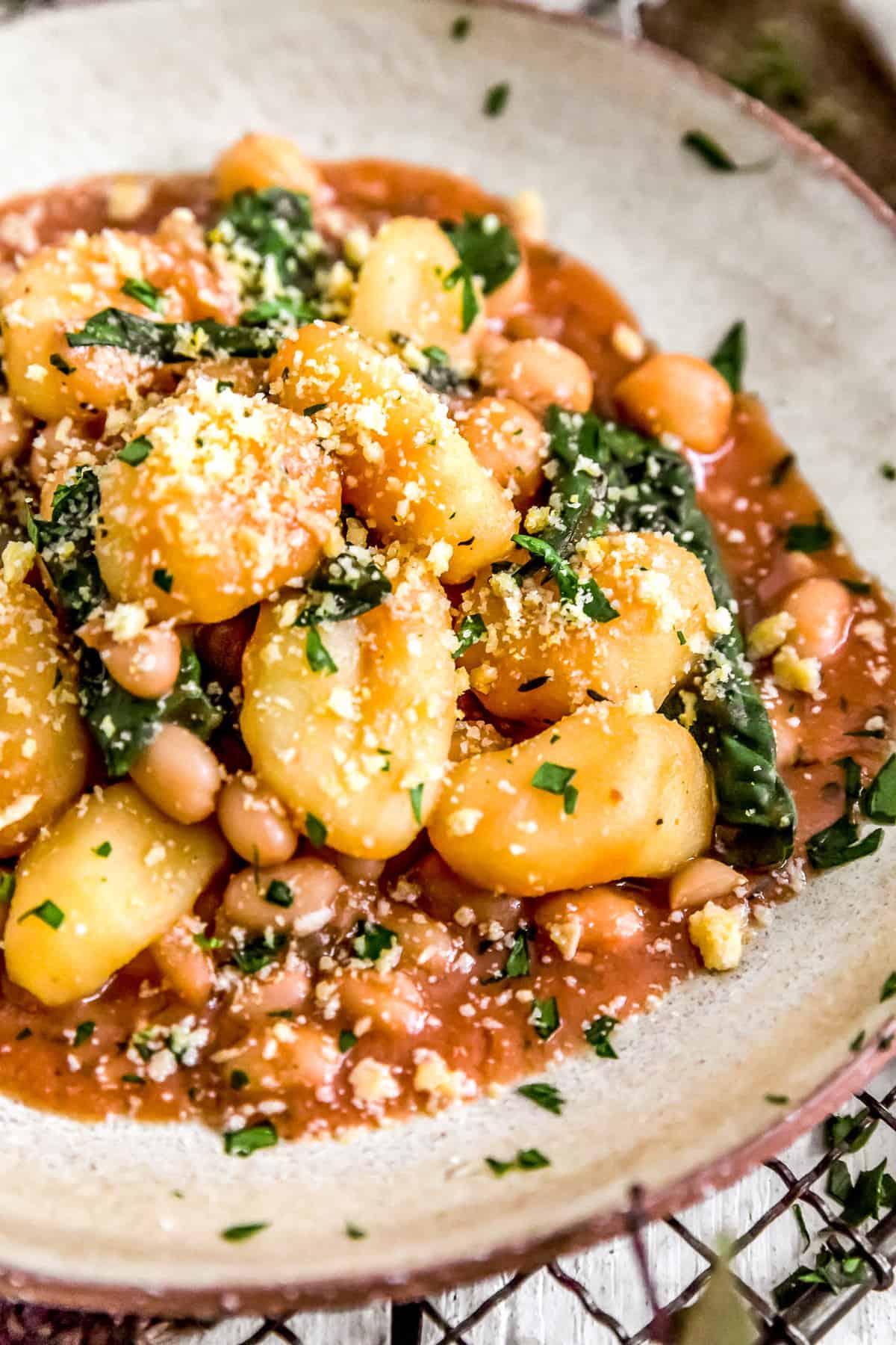 Creamy Toscana Gnocchi on a plate