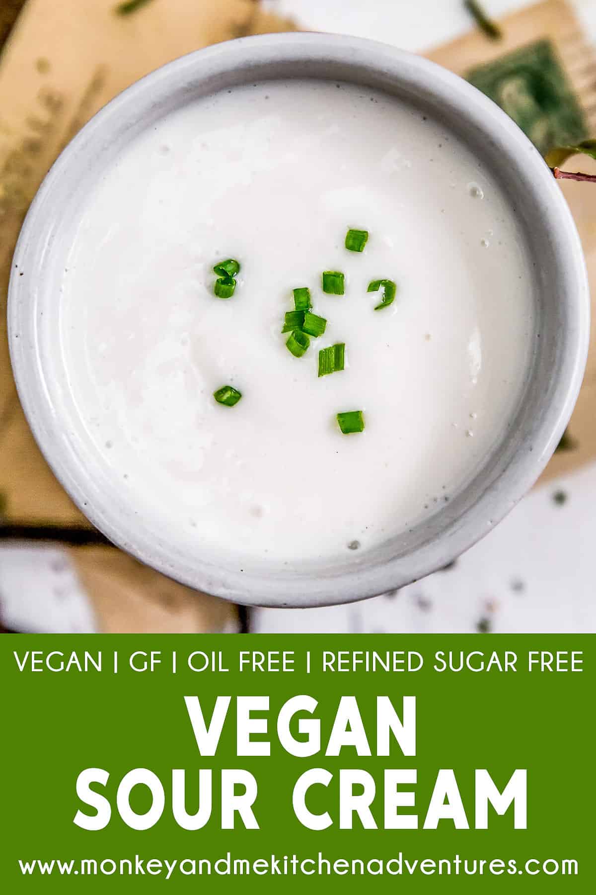 Vegan Sour Cream with text description