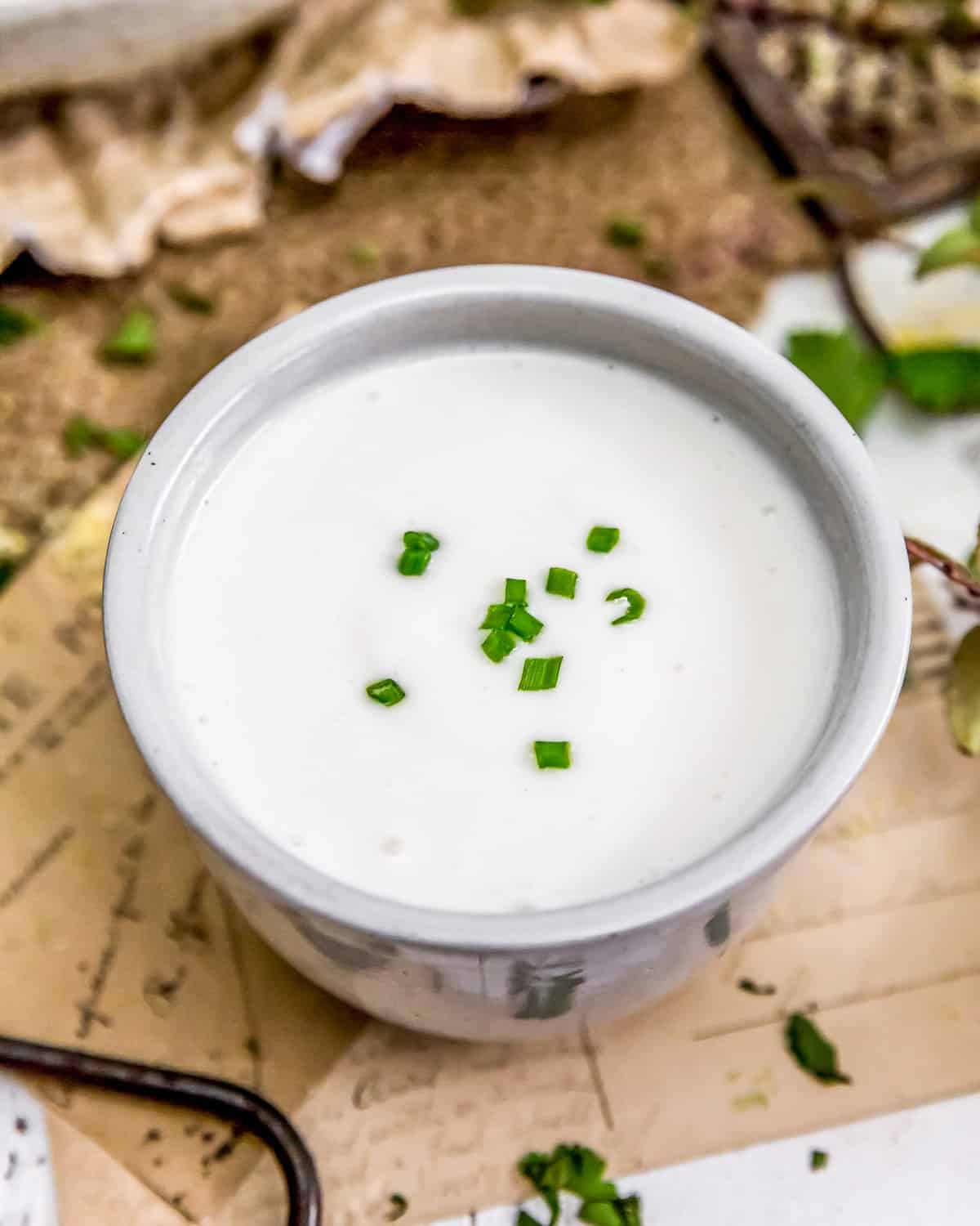 Bowl of Vegan Sour Cream