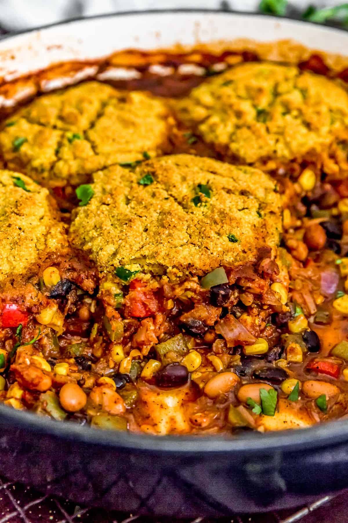 Served Vegan Tamale Skillet