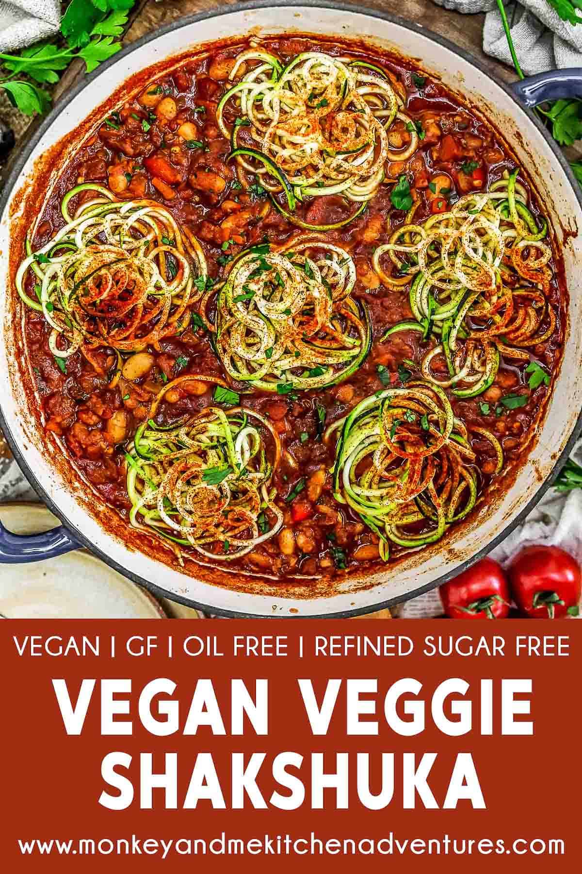 Vegan Veggie Shakshuka with text description