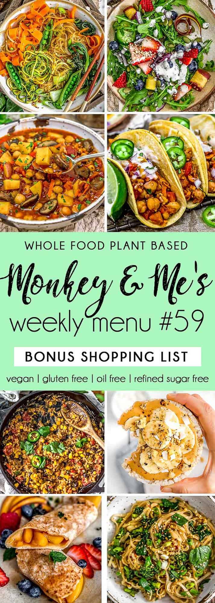 Monkey and Me's Menu 59 featuring 8 recipes