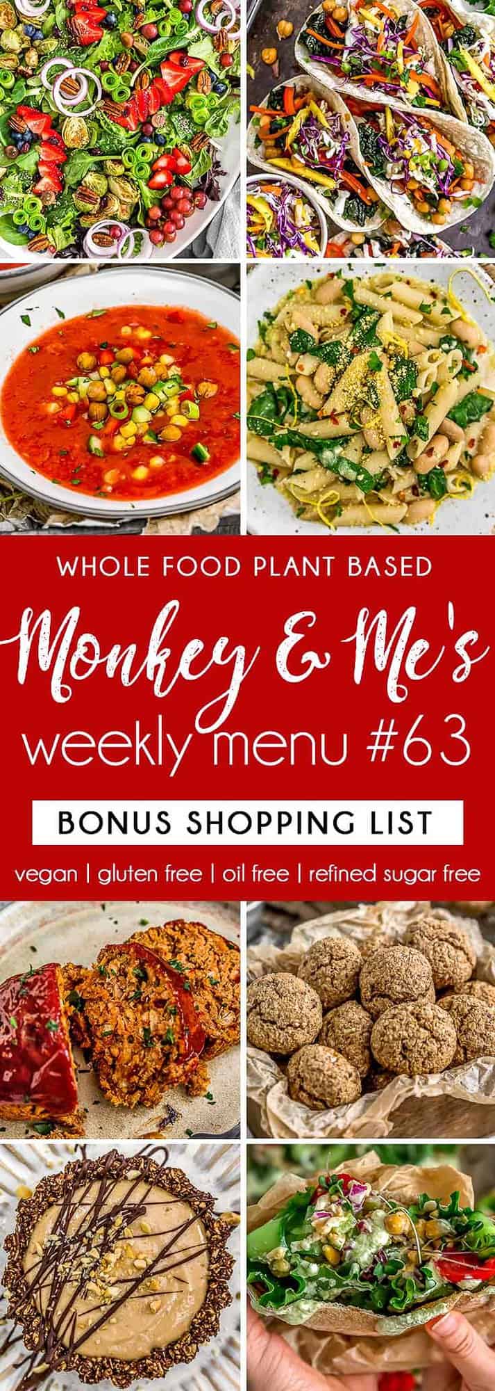 Monkey and Me's Menu 63 featuring 8 recipes