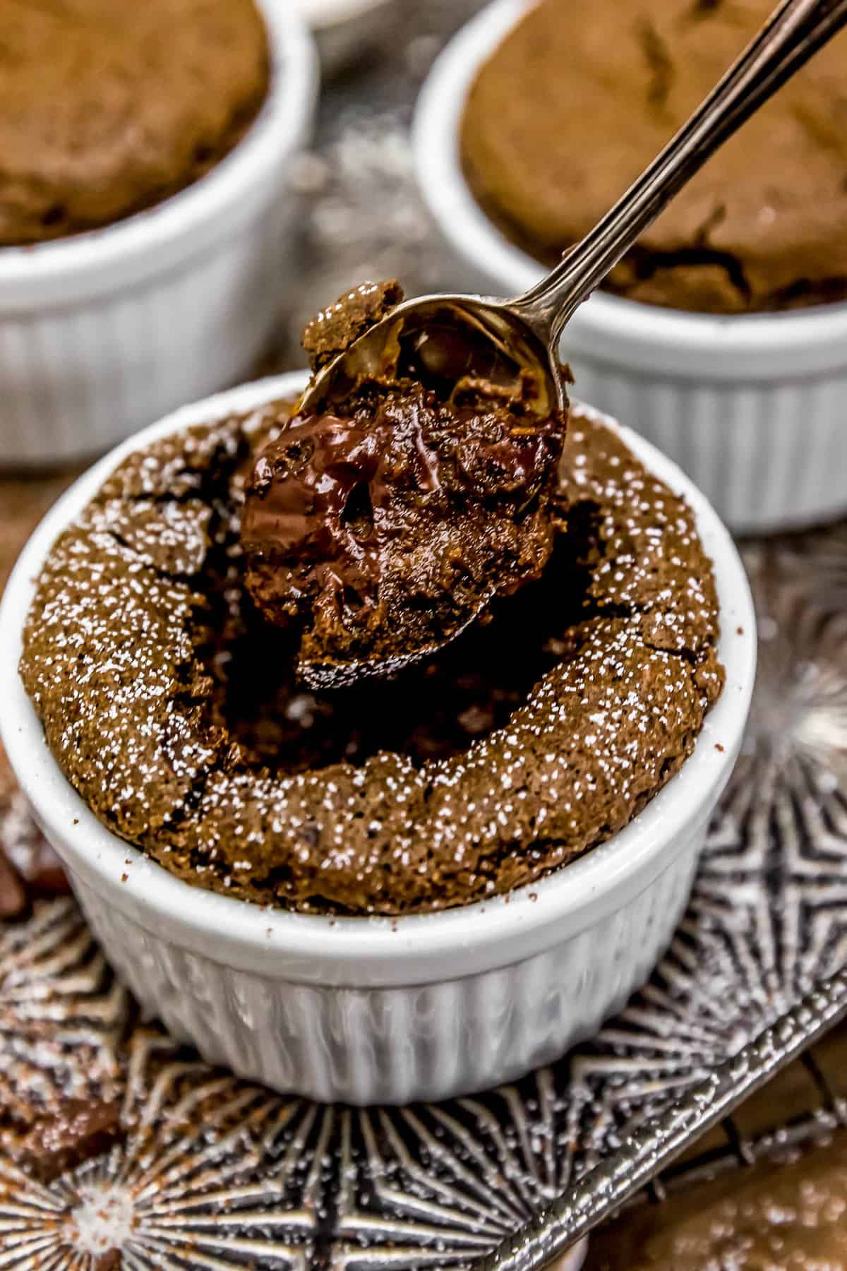 Eating Vegan Chocolate Molten Lava Soufflé