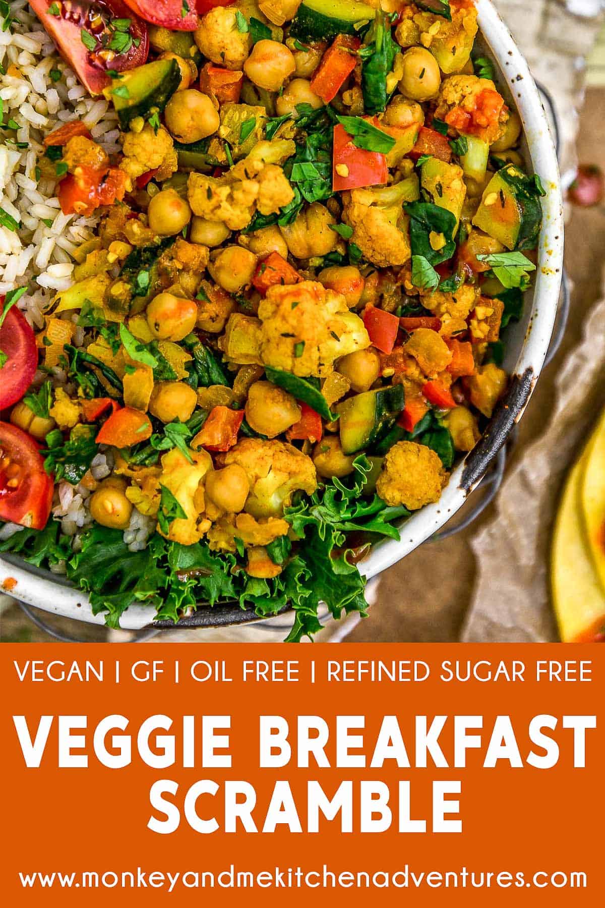 Veggie Breakfast Scramble with text description