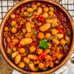 Bowl of Moroccan Skillet Beans
