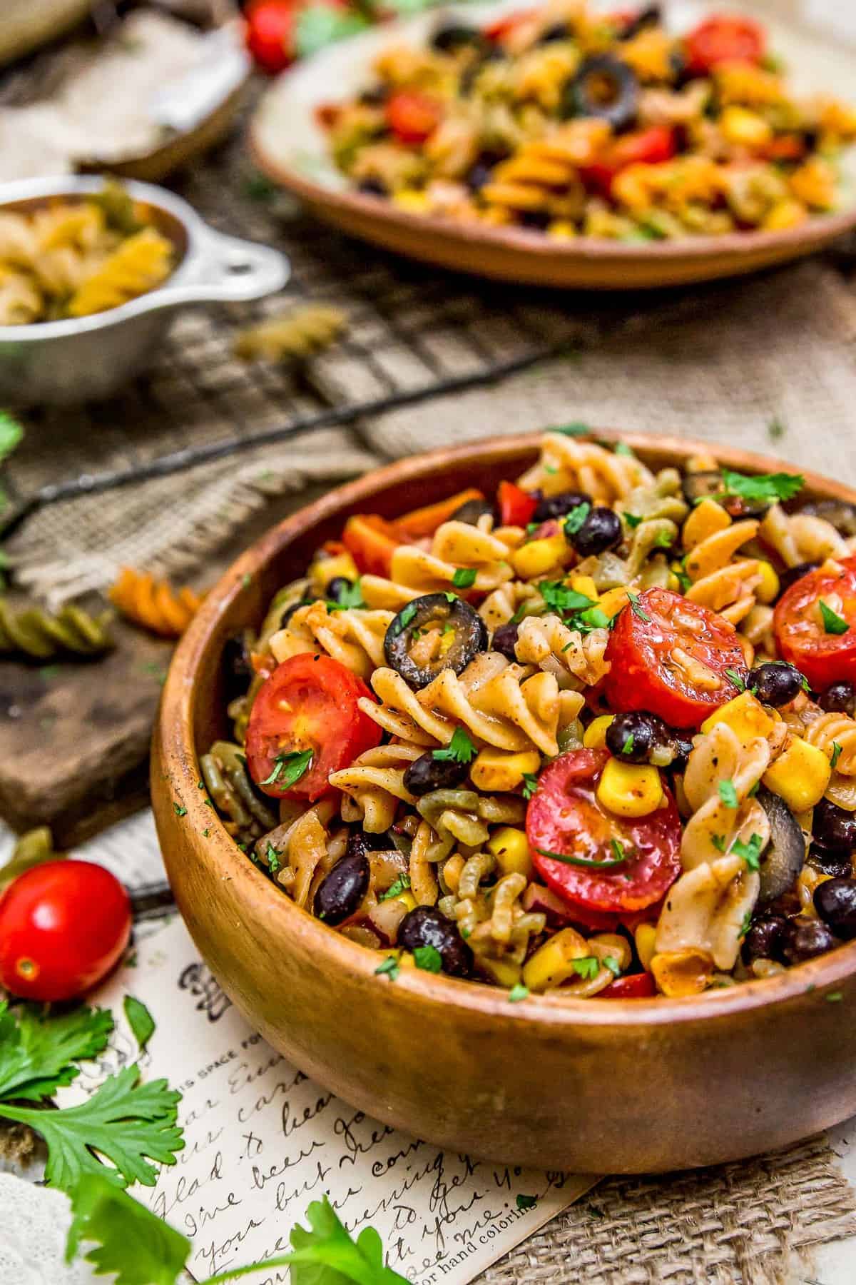 Servings of Tex-Mex Pasta Salad