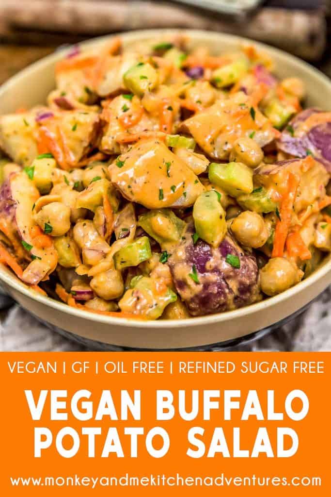Vegan Buffalo Potato Salad - Monkey and Me Kitchen Adventures