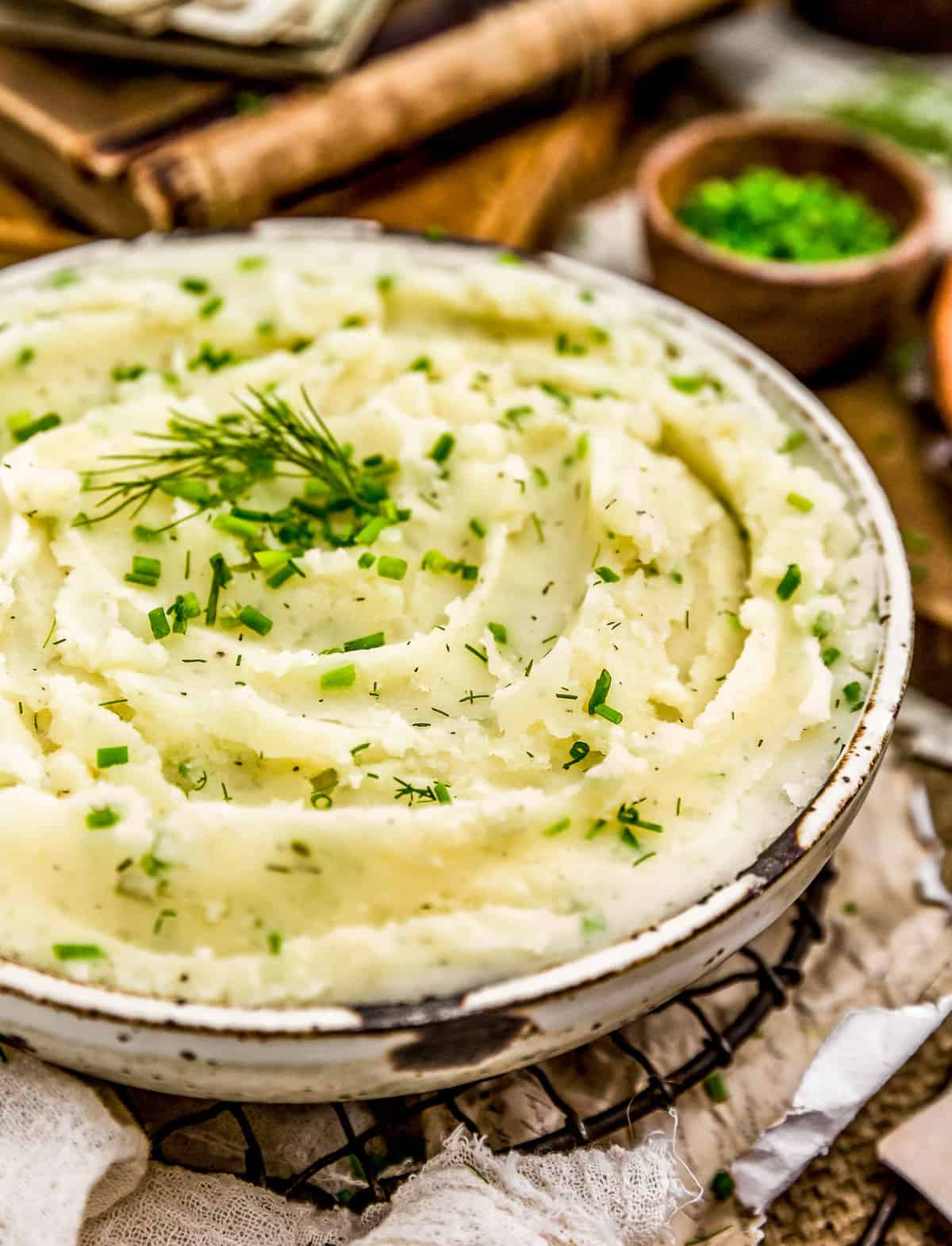 Bowl Vegan Ranch Mashed Potatoes