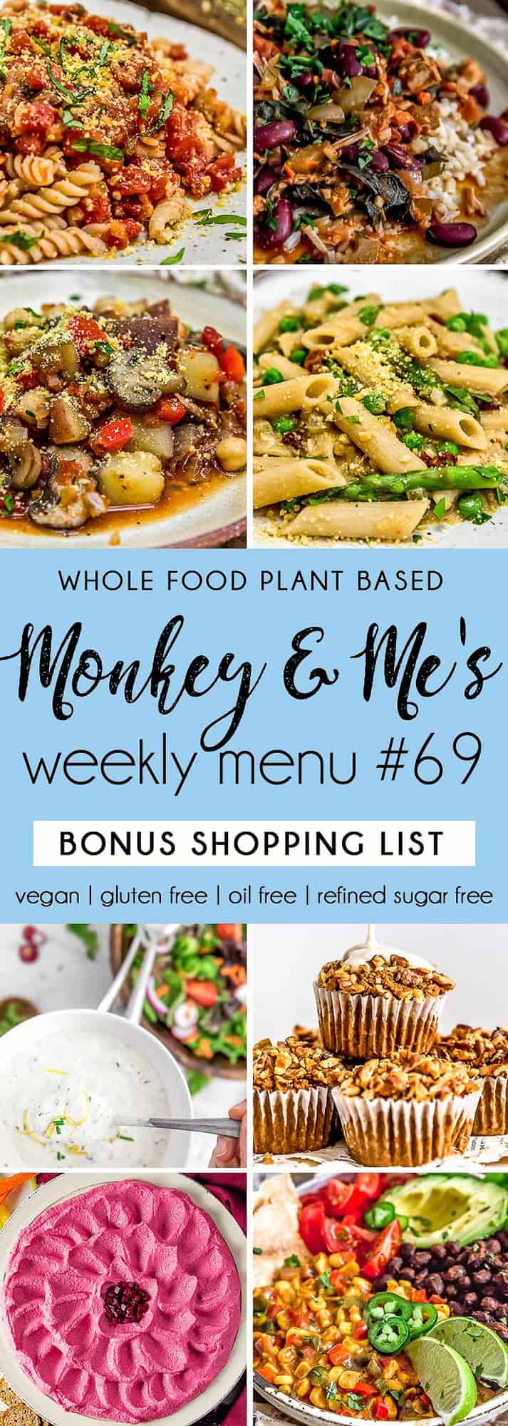 Monkey and Me's Menu 69 featuring 8 recipes