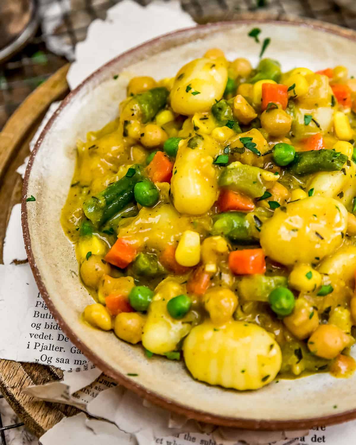 Vegan Skillet “Chicken” and Dumplings