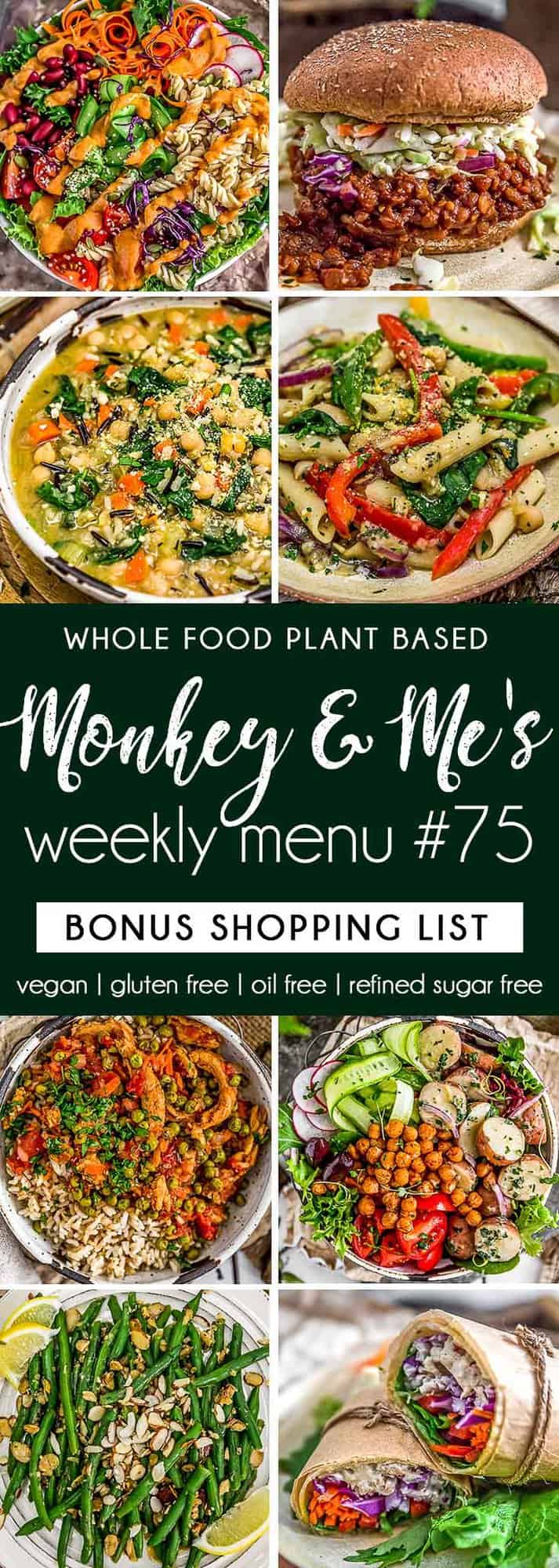 Monkey and Me's Menu 75 featuring 8 recipes