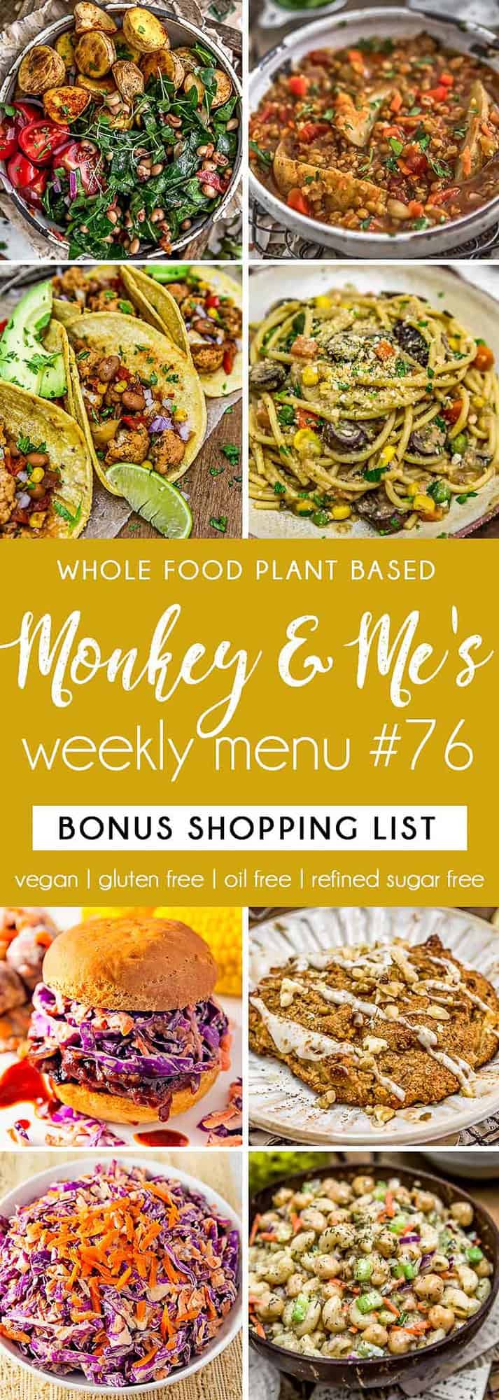 Monkey and Me's Menu 76 featuring 8 recipes