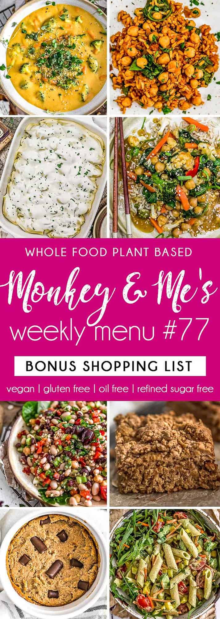 Monkey and Me's Menu 77 featuring 8 recipes