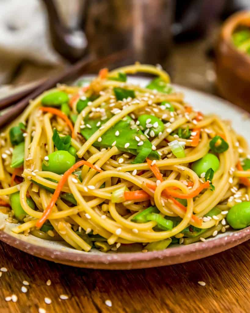 Fast and Easy Sesame Noodles - Monkey and Me Kitchen Adventures