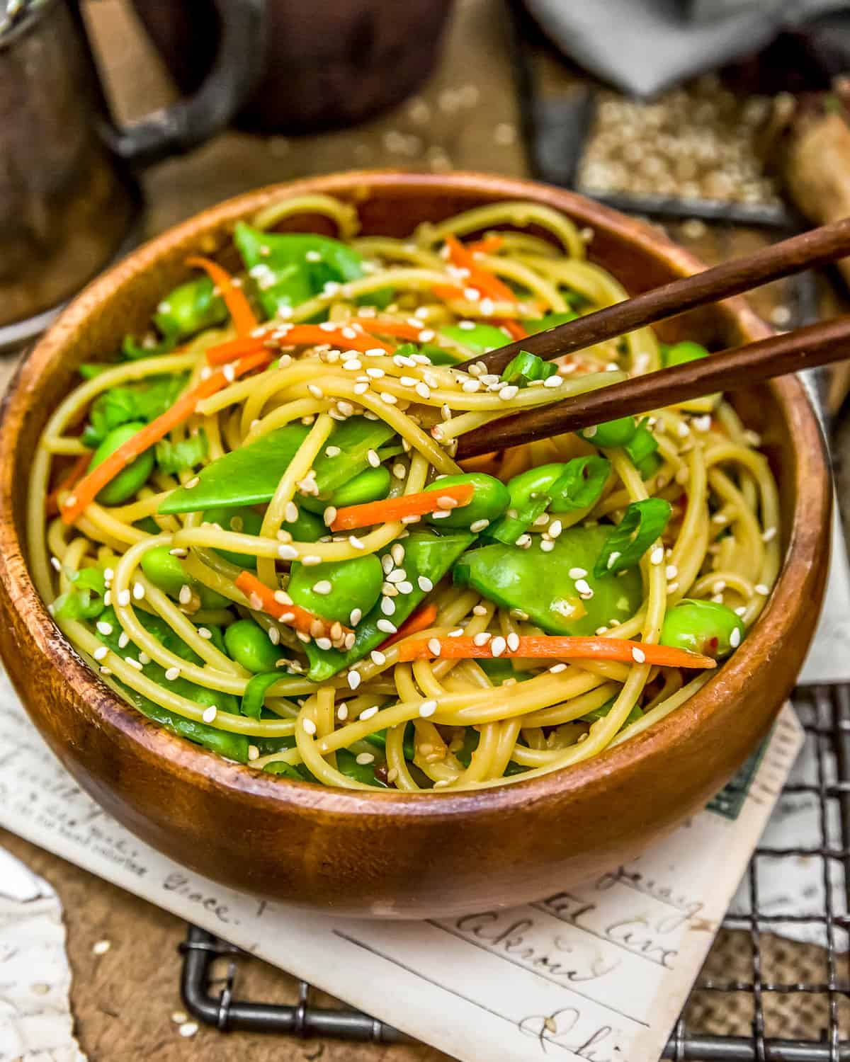 Eating Fast and Easy Sesame Noodles