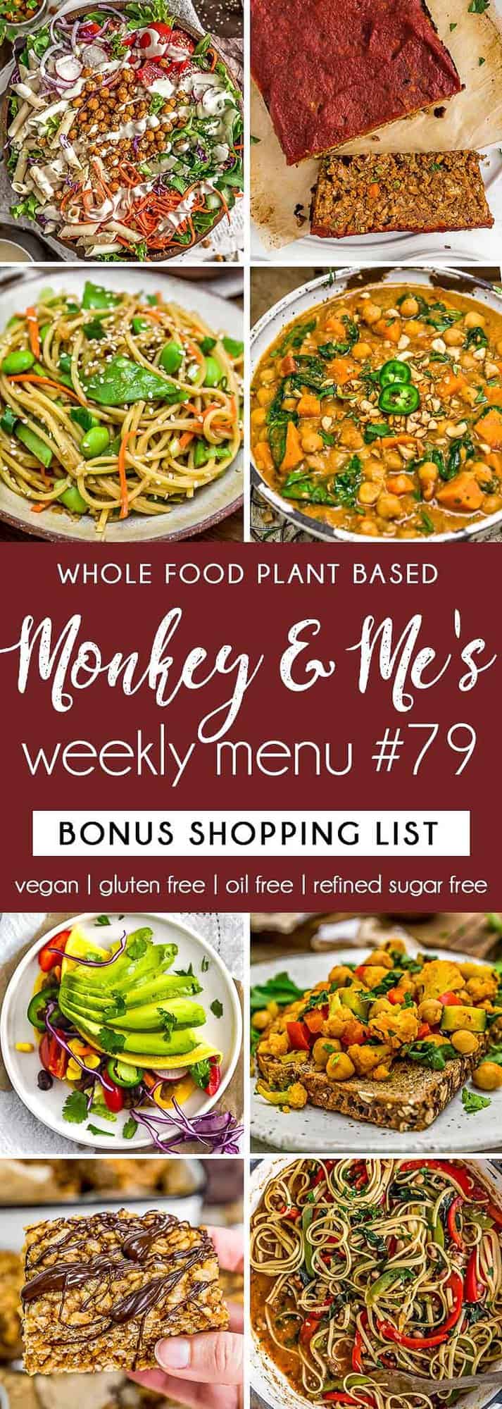 Monkey and Me's Menu 79 featuring 8 recipes