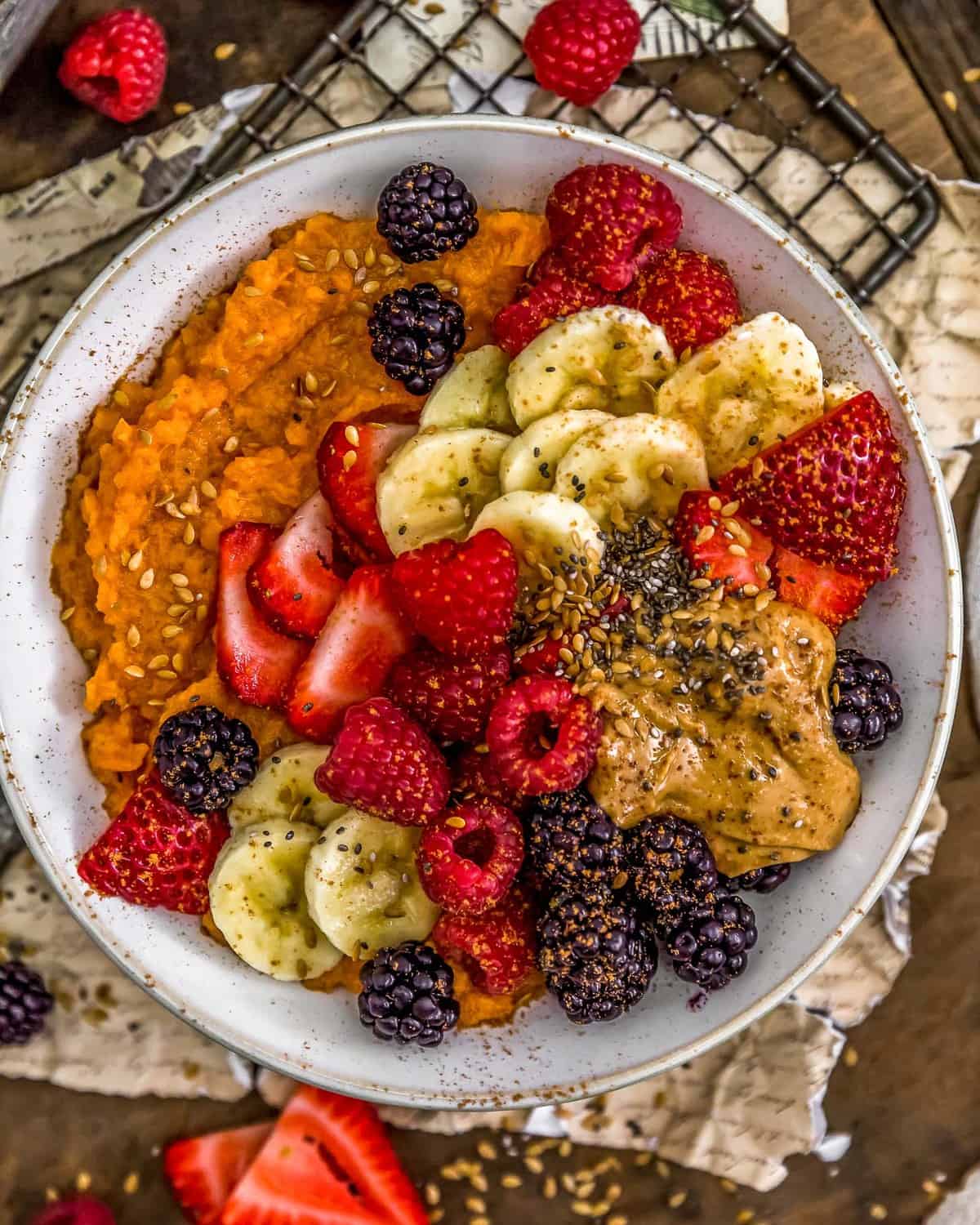 Peanut Butter and Berries Bowl