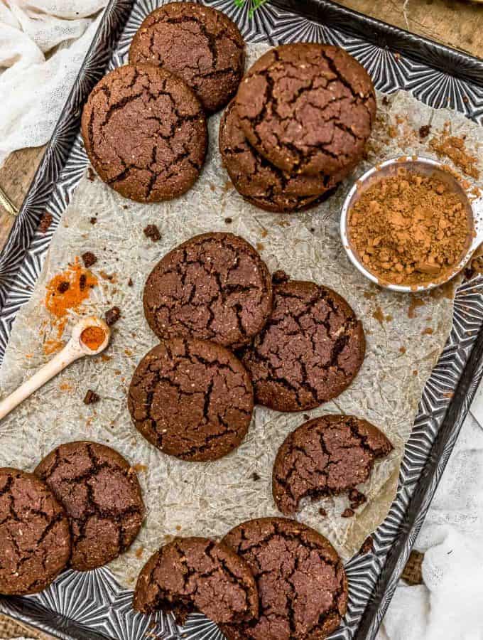 Cookie tray with Mexican Hot Chocolate Cookies
