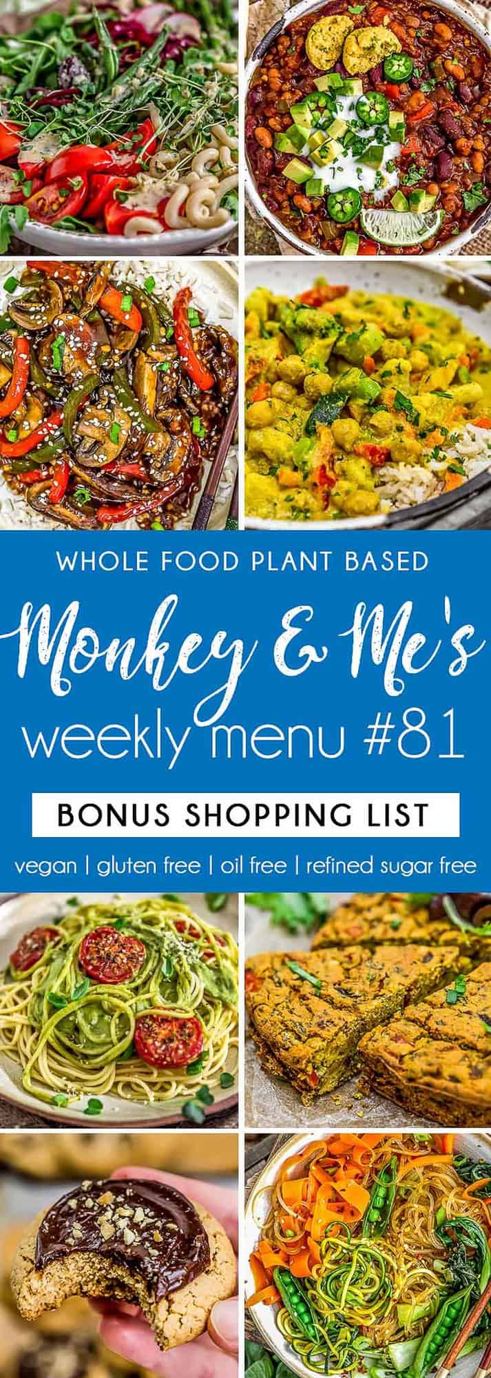 Monkey and Me's Menu 81 featuring 8 recipes