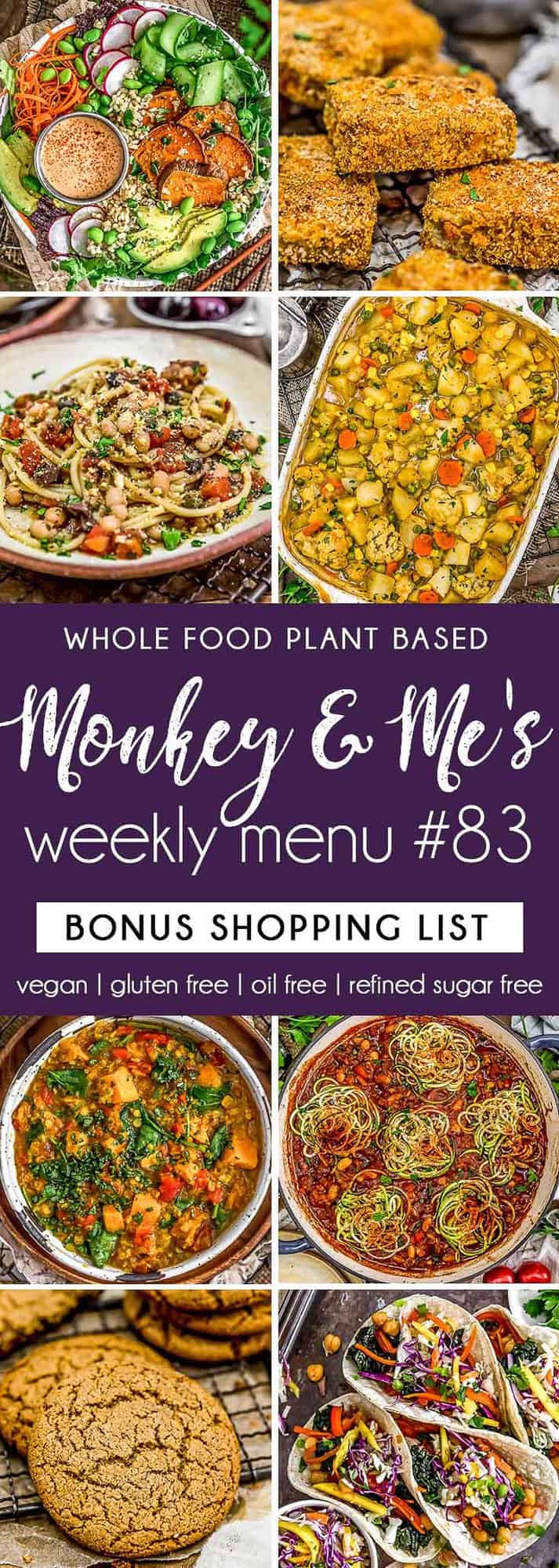 Monkey and Me's Menu 83 featuring 8 recipes