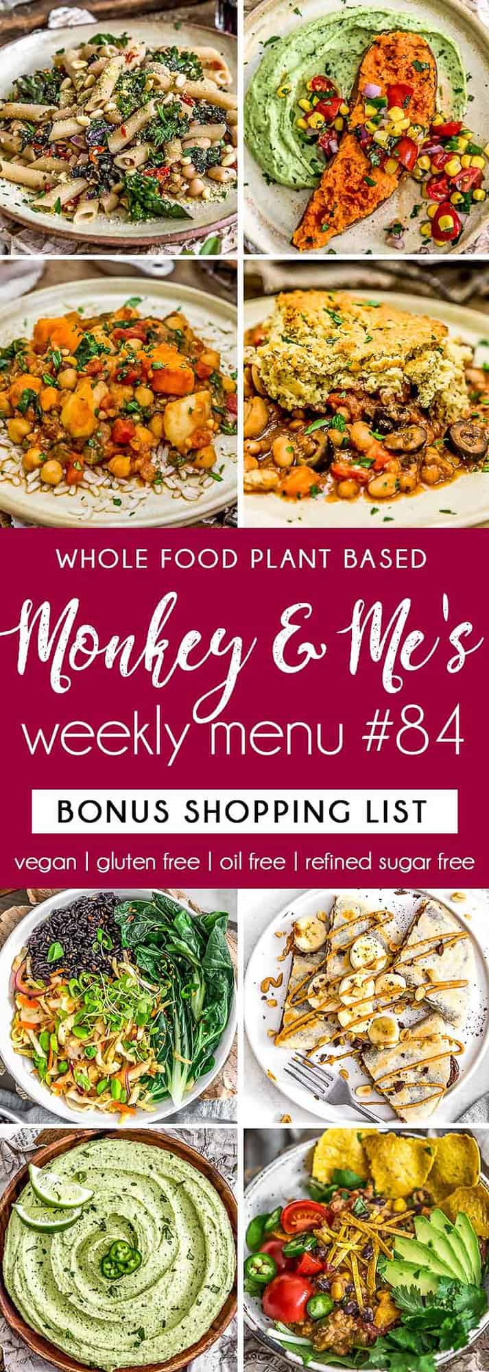 Monkey and Me's Menu 84 featuring 8 recipes