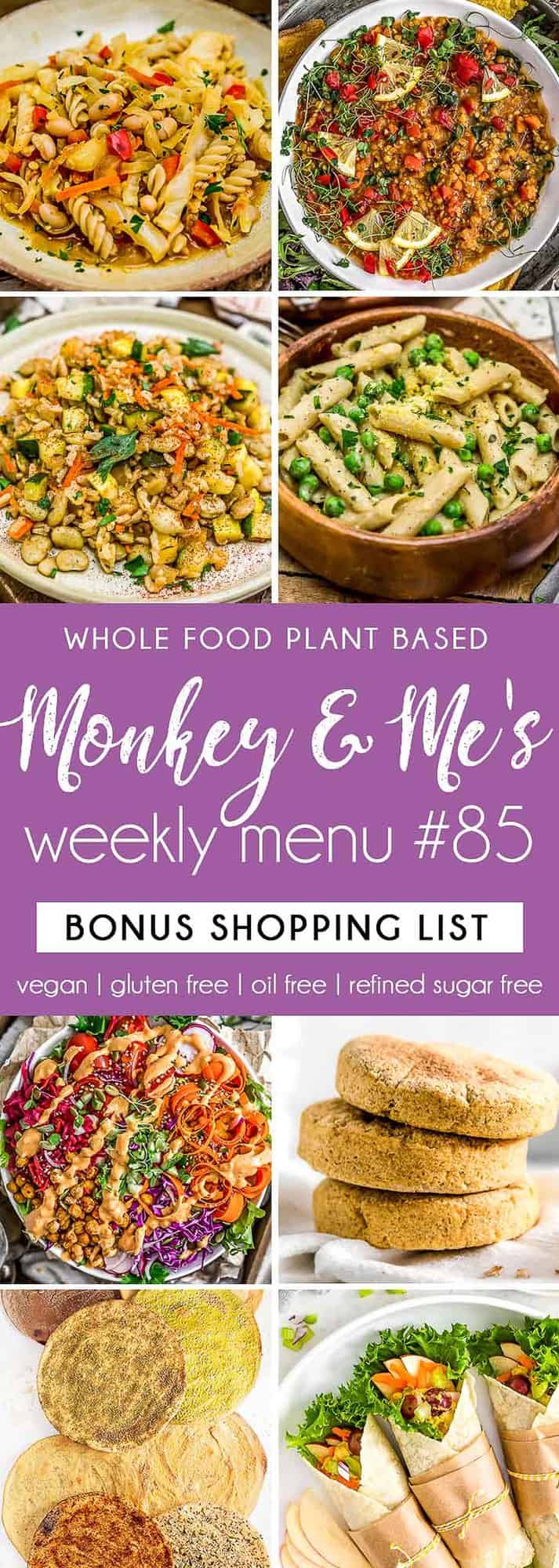 Monkey and Me's Menu 85 featuring 8 recipes